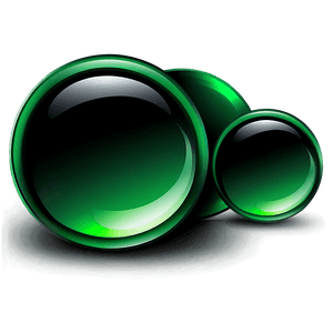 Glossy Green Gradient Button PNG iqh PNG with transparent background