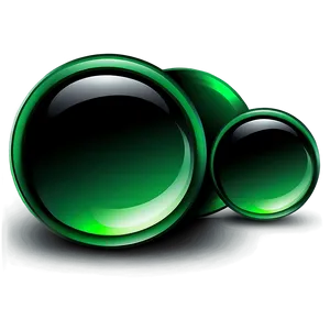 Glossy Green Gradient Button Png Iqh PNG Image