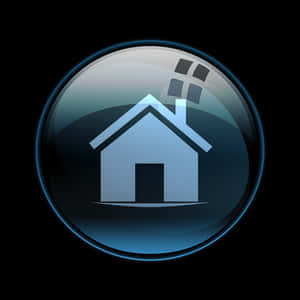 Glossy Home Icon PNG image with transparent background