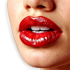 Glossy Lips Closeup Png Gts PNG Image