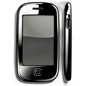 Glossy Mobile Phone Outline Png Aqv14 PNG Image