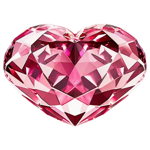 Glossy Pink Heart Diamond Image Png 06282024 PNG Image