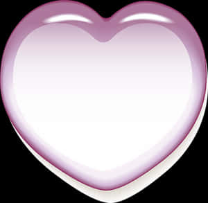 Glossy Pink Heart Frame PNG with transparent background