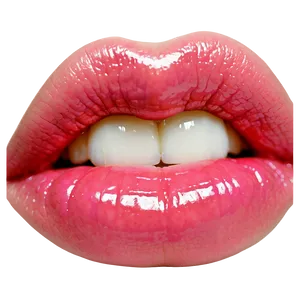 Glossy Pink Lips Png Pfe PNG Image