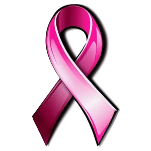 Glossy Pink Ribbon Graphic Png Yqe PNG Image