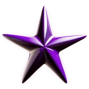 Glossy Purple Star Emblem Png Obu PNG Image