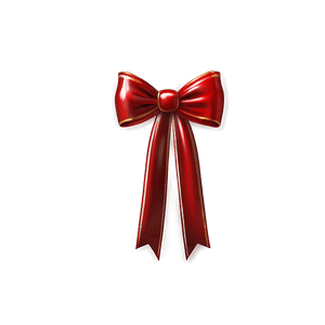 Glossy Red Bow PNG 05252024 PNG image with transparent background