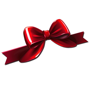 Glossy Red Bow PNG urk89 PNG image with transparent background