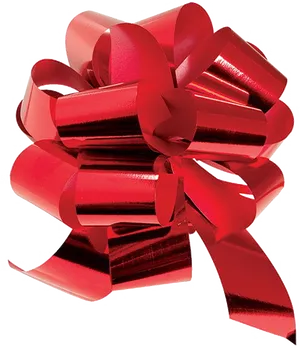 Glossy Red Gift Bow.png PNG Image