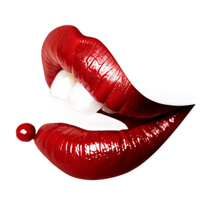 Glossy Red Lips Graphic PNG 06112024 PNG