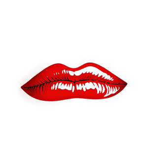 Glossy Red Lips Graphic PNG kre28 PNG
