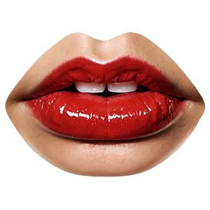 Glossy Red Lips Png Yaw PNG Image