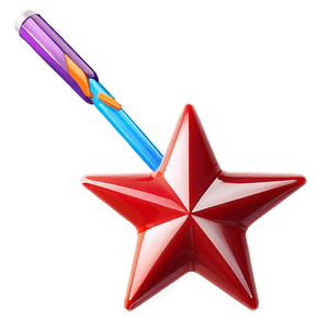 Glossy Red Star PNG 05232024 PNG
