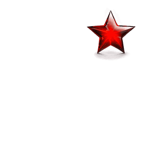 Glossy Red Star PNG qjq81 PNG