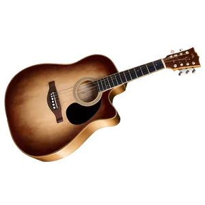 Glowing Acoustic Guitar Png Bmx PNG Image