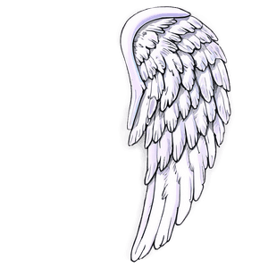 Glowing Angel Wings Outline PNG moh PNG image with transparent background