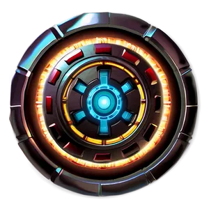 Glowing Arc Reactor Illustration Png Jto89 PNG Image