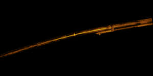 Glowing Bass Stringon Black PNG with transparent background