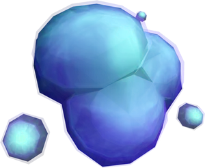 Glowing Blue Crystals PNG Image