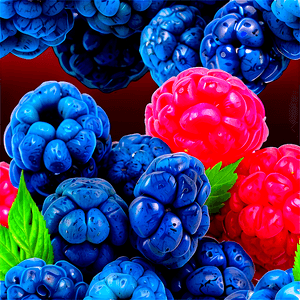 Glowing Blue Raspberry PNG 97 PNG