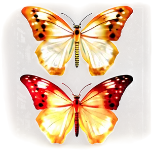 Glowing Butterfly C PNG Image