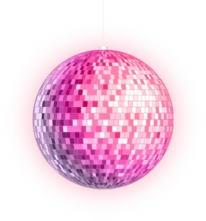 Glowing Disco Ball Illumination PNG Image