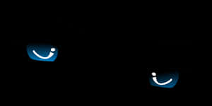 Glowing Eyesin Darkness PNG image with transparent background