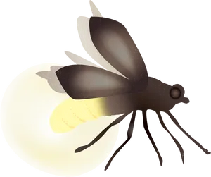 Glowing Firefly Illustration PNG Image