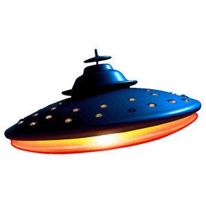 Glowing Flying Saucer Picture PNG 06202024 PNG