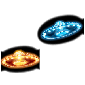 Glowing Flying Saucer Picture PNG 06202024 PNG