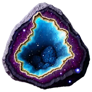 Glowing Geode Night Scene Png Fml70 PNG Image