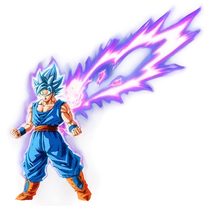 Glowing Goku Ultra Instinct Png 06292024 PNG Image