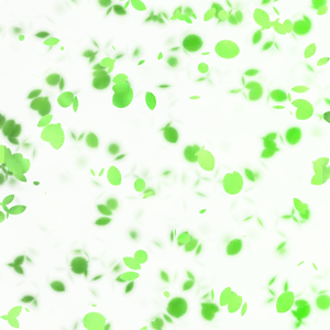 Glowing Green Leaves Pattern PNG Image