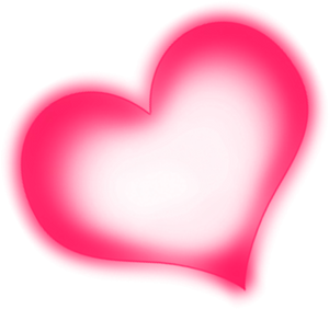 Glowing Heart Abstract PNG Image