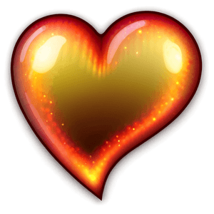Glowing Heart Emoji Graphic PNG 05042024 PNG image with transparent background
