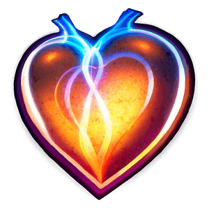 Glowing Heart Icon PNG 05252024 PNG