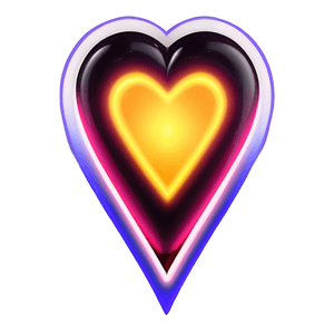 Glowing Heart Icon PNG ngl PNG