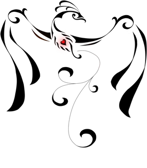 Glowing Heart Tattooin Darkness PNG Image