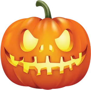 Glowing Jack O Lantern Emoji PNG Image