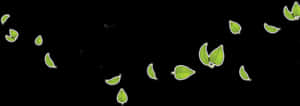 Falling Green Leaves Png, Transparent Png PNG with transparent background