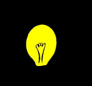 Glowing Lightbulb Illustration PNG image with transparent background