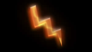 Glowing Lightning Bolt Graphic PNG image with transparent background