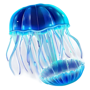 Glowing Moon Jelly Animation Png Pto PNG Image