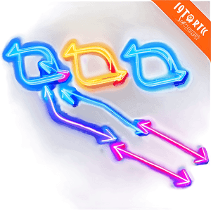 Glowing Neon Arrows PNG gcj10 PNG image with transparent background