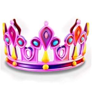 Glowing Neon Crown Illustration Png 79 PNG Image