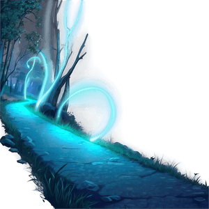 Glowing Night Path PNG 16 PNG with transparent background