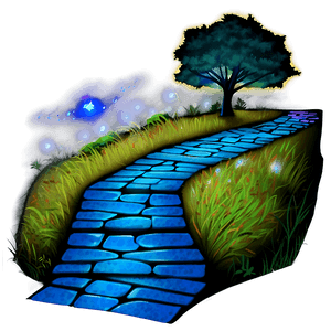 Glowing Night Path PNG myu50 PNG with transparent background