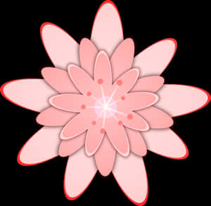 Free Vector Pink Flower Clip Art - Pink Flower Clip Art, HD Png Download PNG image with transparent background