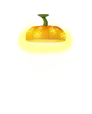 Glowing Pumpkin Illustration PNG Image