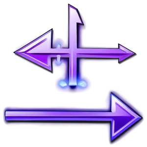 Glowing Purple Arrow Symbol Png 76 PNG Image